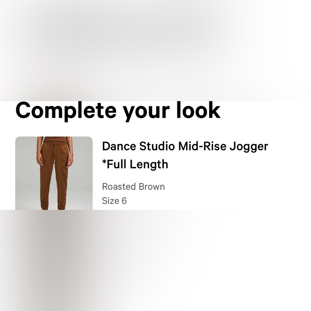 lululemon athletica Roasted Brown Dance Studio Jogger